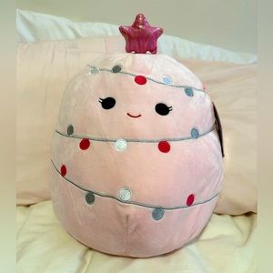 12” pink garnet Christmas tree squishmallow BNWT
